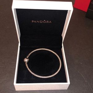 Authentic Pandora bracelet in box excellent condition 8 inches